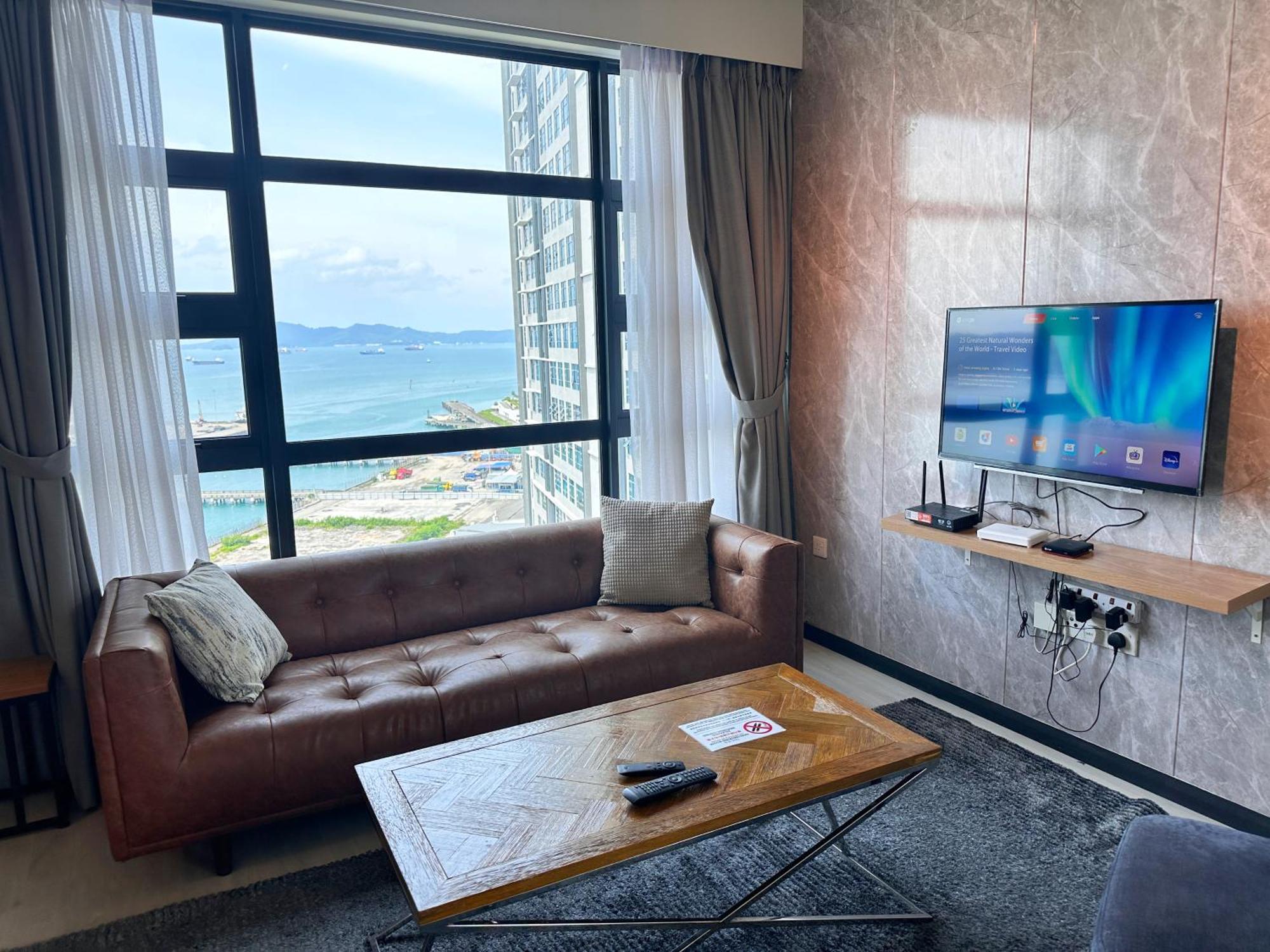 Seaview Luxury Condo Homestay 2Bed 2Bath Jesselton Quay By R2 Residence Kota Kinabalu Exteriör bild